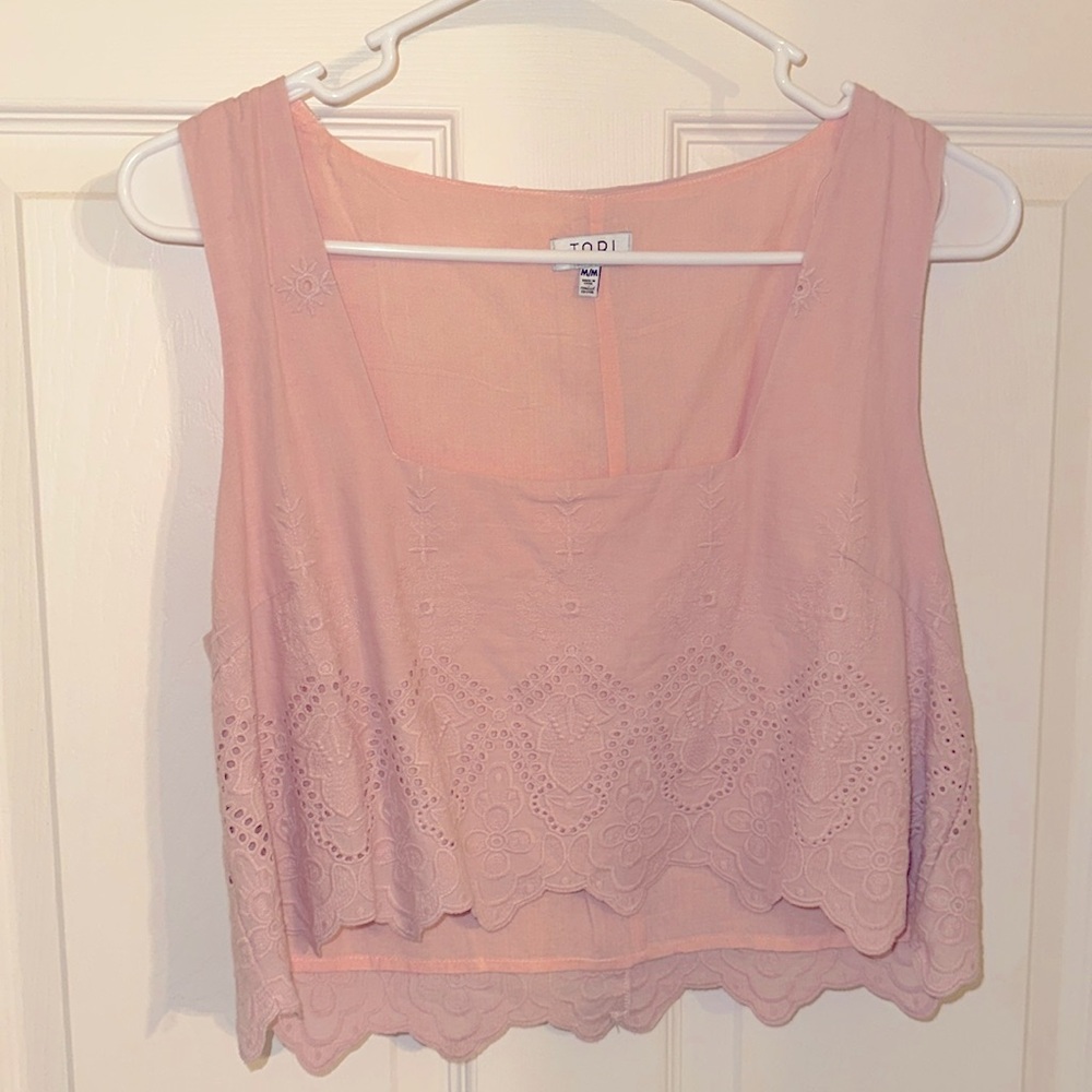 Pink Tank, Loose TOBI Size M, Never Worn